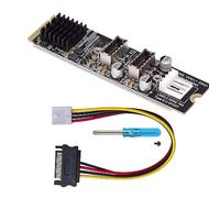 Cablecc Dual Type-E 20pin 10Gbps USB 3.1 Front Panel Socket to NVME NGFF M-Key Express Card Adapter for Motherboard