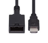 cablecc HDMI 1.4 Type E Female to 4K Type A Male Video Audio Cable for Automotive Connection System Grade Male 50cm