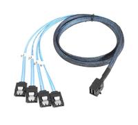 cablecc Internal Mini SAS HD SFF-8643 Host to 4 SATA 7-Pin Target Hard Drive 6Gbps Data Server Raid Cable 50cm
