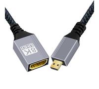 cablecc Micro HDMI 2.1 8K Type-D Male to HDMI Female Extension HDTV Cable for DV Camera Laptop Portable Monitor