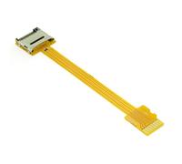Cablecc Micro SD TF Memory Card Kit Male to Female Extension Soft Flat FPC Cable Extender 10cm