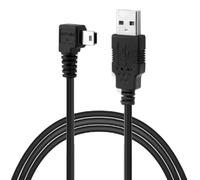 cablecc Mini USB B Type 5pin Male Right Angled 90 Degree to USB 2.0 Male Power Data Cable 3M