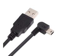cablecc Mini USB B Type 5pin Male Right Angled 90 Degree to USB 2.0 Male Power Data Cable 50CM