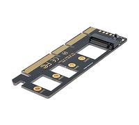 cablecc NGFF M-Key NVME M.2 SSD to PCI-E Express 3.0 16x X4 Adapter Without Bracket Black
