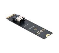 Cablecc NGFF M-Key NVME to U.2 U2 Kit SFF-8639 to SFF-8654 Slimline SAS PCIe SSD Adapter for Mainboard