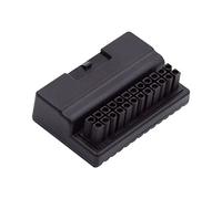 cablecc Overmold 90 Degree ATX 24Pin Female to 24pin Male Power Adapter Mainboard Motherboard for Desktops PC Supply