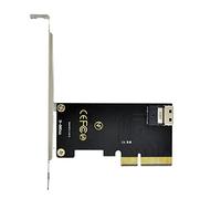 Cablecc PCI-E 4X to U.2 U2 Kit SFF-8639 to SFF-8654 Slimline SAS NVME PCIe SSD Adapter for Mainboard