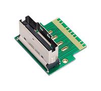 cablecc PCI-E Slimline SAS 4.0 SFF-8654 8i 74pin to SFF-8654 74pin Male to Female Extender Adapter Angled Test Tools