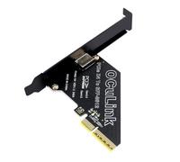 Cablecc PCIe 4.0 X4 to Oculink Adapter,SFF-8611/8612 to PCI Express Expansion Card Adapter with 8cm/12cm Slot Bracket
