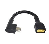 Cablecc Rectangular socket 11.0 x 4.5 mm input to 3-pin plug cable compatible for laptop Blade Pro 17 and Blade 15 model supports 230 W / 160 W charging adapter