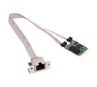 cablecc RJ45 2.5Gbps 2500Mbps to A+E-Key 2230 NGFF 1000Mbps GBE Gigabit Ethernet Network LAN Cable Adapter for Desktop Motherboard