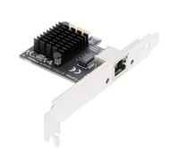 Cablecc RJ45 Single Port 2500Mbps 2.5Gbps to PCI Express 1x PCI-E 1000Mbps GBE Gigabit Ethernet Network LAN Cable Adapter for Desktop Motherboard
