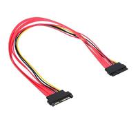cablecc SFF-8482 SAS Cable 29 Pin 12Gbps Male to Female Extension Cable for SAS Raid Server Hard Drive SSD 100cm
