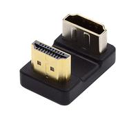 cablecc Type-A Standard HDMI 1.4 Male to HDMI Female Port Savers Up Opposite U Shape Back Angled 360 Degree Extension Adapter Converter