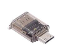 cablecc Type-C Mini-HDMI to UHD HDMI 2.1 Male to Female Extension Adapter Extender Transparent with Smart LED Light Support 8K 60hz HDTV