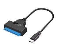 Cablecc Type C USB 3.1 Male to SATA 22 Pin 2.5" Hard Disk Driver SSD Adapter Cable for Laptop