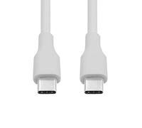 Cablecc Type-C USB-C Male to Male USB 2.0 Version Data Cable Support PD 65W for Laptop & Phone White 2M