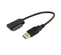 cablecc USB 3.0 to 7+6 13pin Slimline Sata Adapter Cable for Laptop Cd DVD ROM Optical Drive