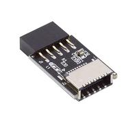 Cablecc USB 3.1 Faceplate Socket Key-A Type-E to USB 2.0 9 Pin 10 Pin Motherboard Header Extension Adapter