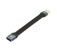 cablecc USB 3.1 Type A Female to USB3.0 Type A Male Extension Flat Slim FPC 10Gbps Data Cable 13cm for Laptop & Desktop