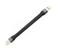 Cablecc USB 3.1 Type A Male to USB3.0 Type A Male Extension Flat Slim FPC 10Gbps Data Cable 13cm for Laptop & Desktop