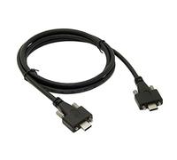 Cablecc USB 3.1 Type-C Dual M2 Screws Locking to Locking USB-C 10Gbps Data Cable Panel Mount Type 300cm