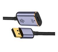 Cablecc USB-C Type C Female Source to DP 1.4 Displayport Sink HDTV Cable 8K@60hz 4K@120hz for Tablet Phone Laptop