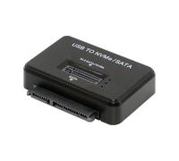 cablecc USB-C USB3.0 Type-C to M.2 NVME M-Key/SATA 2.5 Inch Dual SSD External PCBA Docking Vertical Case Enclosure