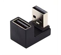 cablecc USB3.0 Extension Power Male to Female Data Video Adapter Support 10Gbps 360 Degree Up Opposite U Shape Back Angled