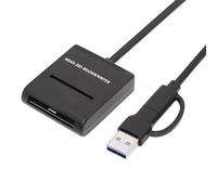 cablecc USB3.0 to MSATA SSD Docking Enclosure 5Gbps USB-C Type-C Type-A Dual Connector External Cable