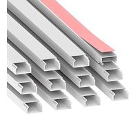 Cablecoach Habengut cable duct (self-adhesive) 20x10 mm made of PVC, colour: white, length 12 m (12 pieces á 1 metre)