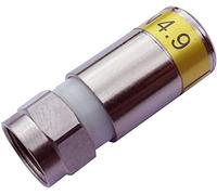 Cablecon F-56 CX3 4.9/8.4 F-Connector RG6 Compression Plug Yellow pack 50