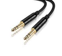 CableCreation [2-Pack] TRS Guitar Cable 3m, 1/4 inch 6.35mm to 6.35mm TRS Stereo Guitar Cable for Studio Monitor,Electric Guitar,Bass,Keyboard,Mixer,Amplifier,Speaker