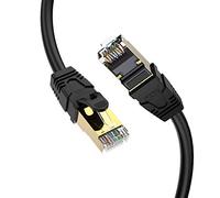 CableCreation Cat 8 Ethernet Cable 1.5m, Network RJ45 LAN Cable Heavy Duty High Speed 40Gbps 2000Mhz Patch Cord Weatherproof S/FTP UV Resistant for Computer,Router,Gaming,PS3/PS4,Modem,5ft,Balck