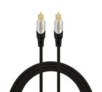 CableCreation Digital Optical Audio Cable 15M/50FT, 50FT Toslink Male SPDIF Cable with Nylon Braided Fiber Optic Cord for Home Theater, Sound Bar, TV, PS4, Xbox, VD/CD & More, Black & Sliver