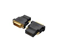 CableCreation DVI to HDMI Adapter,2-Pack Bi-Directional DVI Male to HDMI Female Converter, Support 1080P, 3D for PS3,PS4,TV Box,Blu-ray,Projector,HDTV