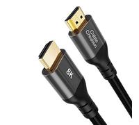 CableCreation HDMI Cables, 8K HDMI 2.1 AM to AM Cable (48Gbps, 8K@60Hz) - 2M(6.6Feet, HDMI for PS4, eARC HDR HDCP 2.2 2.3