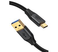 CableCreation Short USB A to USB C Data Cable 0.5m, USB 3.1 Gen2 10Gbps USB A to C Data Transfer Cable 3A Fast Charging, Data for USB C External SSD T7 T5 X8 MacBook Air Pro S22 S21 Android Auto etc