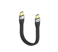 CableCreation Short USB C Cable 6inch, USBC to USBC PD Fast Charging Cord, USB Type C Charging Cable for Power Bank 60W, Compatible with MacBook Pro Air, ipad pro,Chromebook Pixel, Galaxy S22, Black