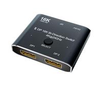 CableDeconn DisplayPort 8K DP 1.4 Switch Bi-Direction 8K@30Hz 4K@120Hz Splitter Converter for Multiple Source and displays (dp 16k Switch 2x1)