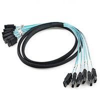 CableDeconn High Speed 6Gbps 6pcs/Set Sata Cable SAS Cable for Server 0.5m