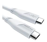CableDirect 3m USB-C Cable (100W PD 3.0, 480Mbit/s Data Transfer, White) for Smartphones, Tablets, Laptops & More