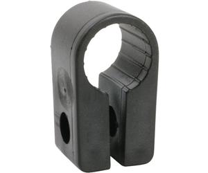 CABLEFINDER OFFICIAL - QTY 50x 12.7mm Black Cable Cleat Clip - Size 5 - SWA Armoured - Screw Fixing P