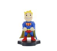 Cableguys Minis Fallout Toughness Vault Boy Phone Stand & Earbuds Holder - Novelty Phone Stand for Desk and Bedside, In Ear Headphone Holder for Smartphone & Small Devices, Desk Decor Accessories