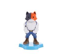 Cableguys Minis Fortnite Meowscles Phone Stand & Earbuds Holder - Novelty Phone Stand for Desk and Bedside, In Ear Headphone Holder for Smartphone & Small Devices, Desk Decor and Accessories