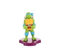 Cableguys Minis Teenage Mutant Ninja Turtles Leonardo Phone Stand & Earbuds Holder - Novelty Phone Stand for Desk and Bedside, In Ear Headphone Holder for Smartphone, Small Devices & Desk Decor