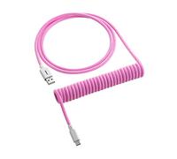 CableMod Classic Coiled Keyboard Cable USB A to USB Type C 150cm - Strawberry Cream