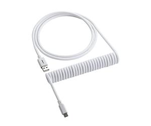 CableMod compatible Classic Coiled Keyboard Cable USB-C zu USB Typ A, Glacier White