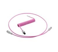 CableMod Pro Coiled Keyboard Cable USB A to USB Type C 150cm - Strawberry Cream