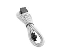CableMod PRO ModMesh 45cm 8 Pin PCIe Cable - White | Nylon sleeved 8-pin PCIe extension, 45cm. Extends standard 8-pin PCIe GPU connectors.